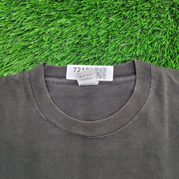 Vintage 1988 Fruit-Of-The-Loom Shirt XL 23x27 Faded-Black - Picture 10 of 15
